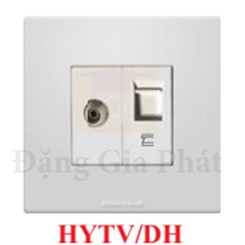 Ổ cắm Tivi + Ổ cắm điện thoại RJ11 HYTH/DH